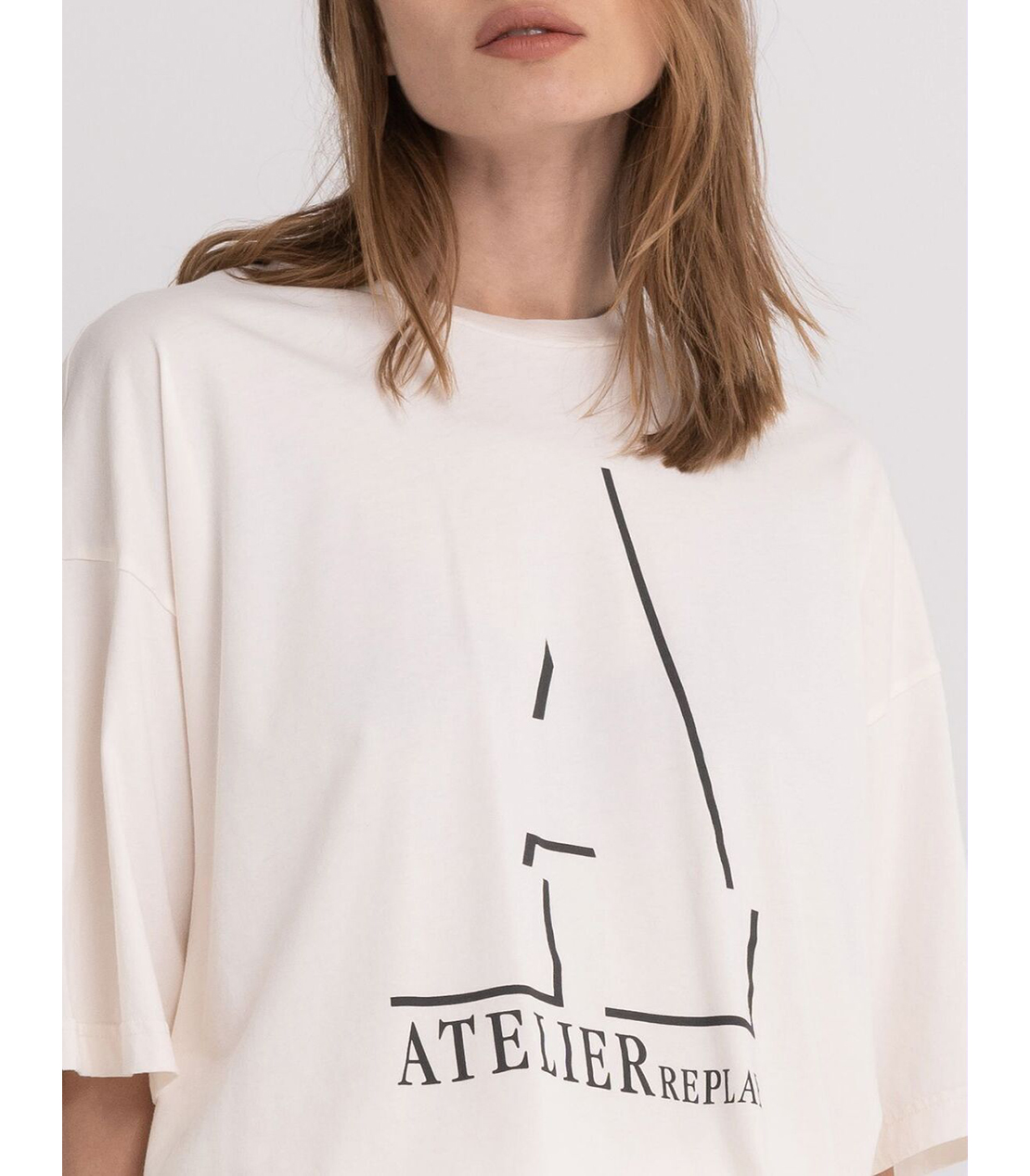 ATELIER コットンジャージーTシャツ 詳細画像 アイボリー 1